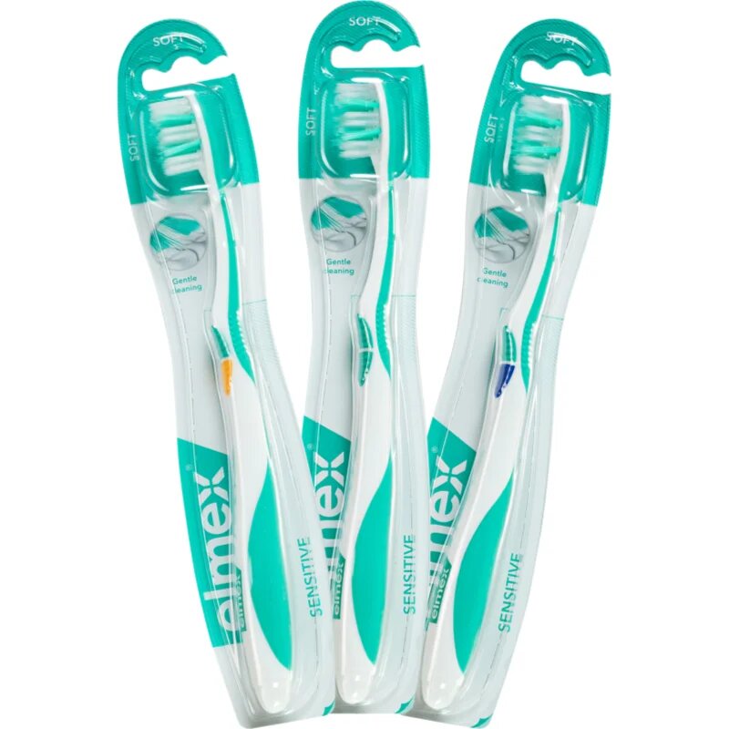 Elmex Sensitive zobna ščetka ekstra soft Green & Yellow 1 kos