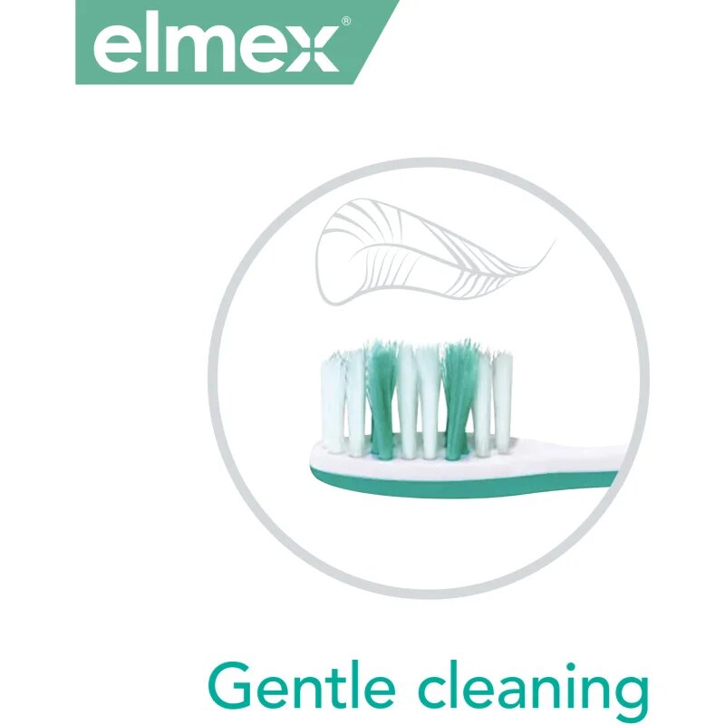Elmex Sensitive zobna ščetka ekstra soft Green & Yellow 1 kos