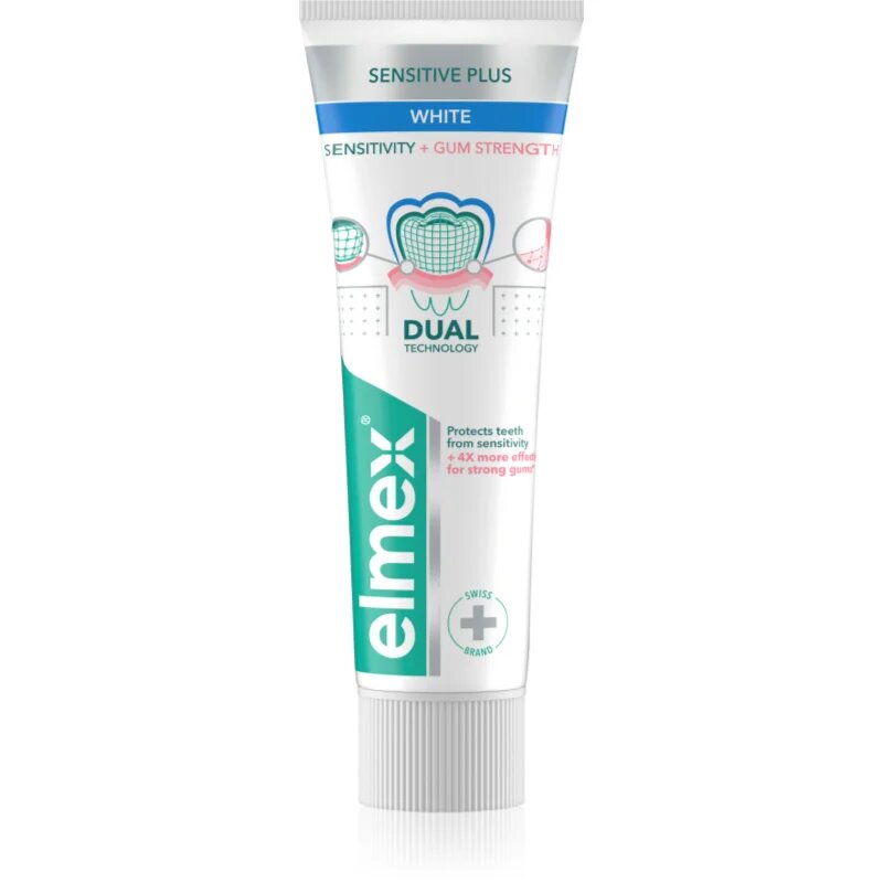 Elmex Sensitivity + Gum Strenght Whitening zobna pasta za občutljive zobe 75 ml
