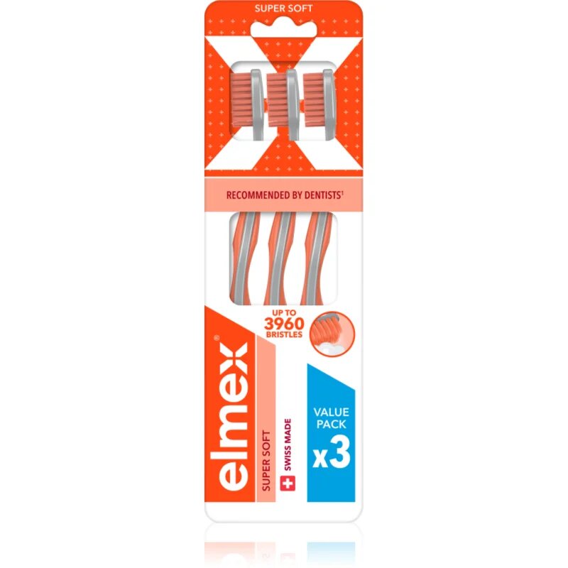 Elmex Super Soft 4360 zobna ščetka Super soft 3 kos