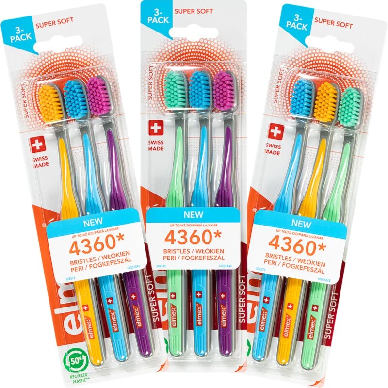Elmex Super Soft 4360 zobna ščetka Super soft 3 kos