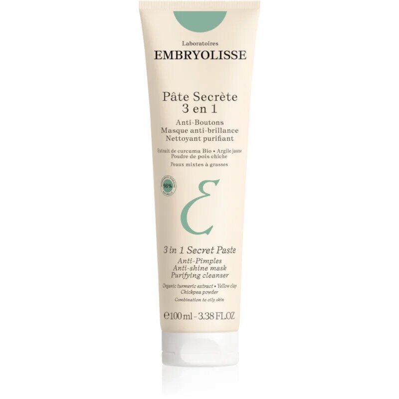 Embryolisse Pate Secrete 3 En 1 čistilna maska za obraz 3v1 100 ml