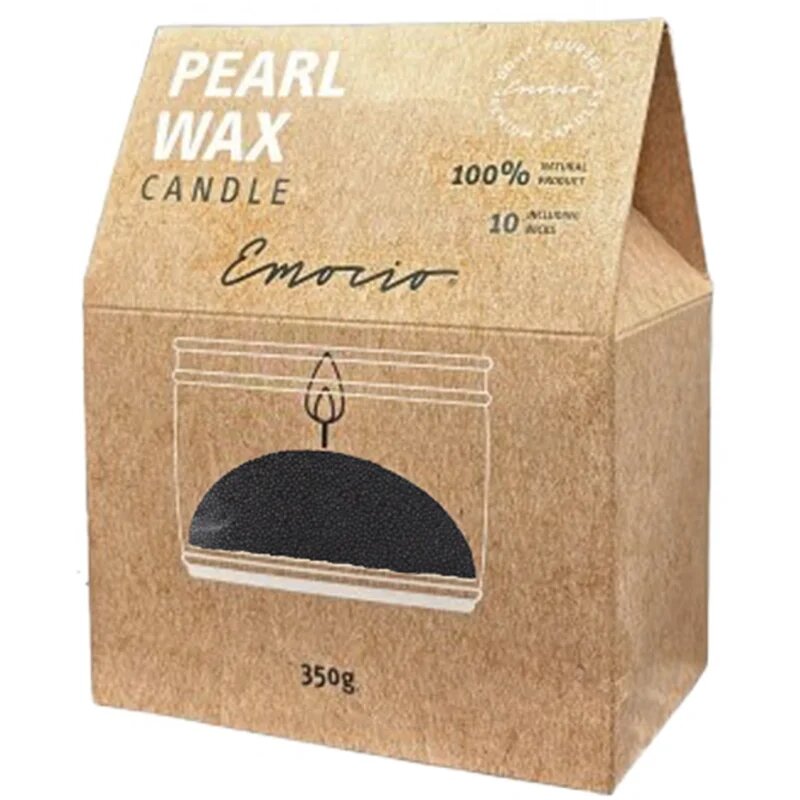 Emocio Pearl Wax Black sveča 350 g