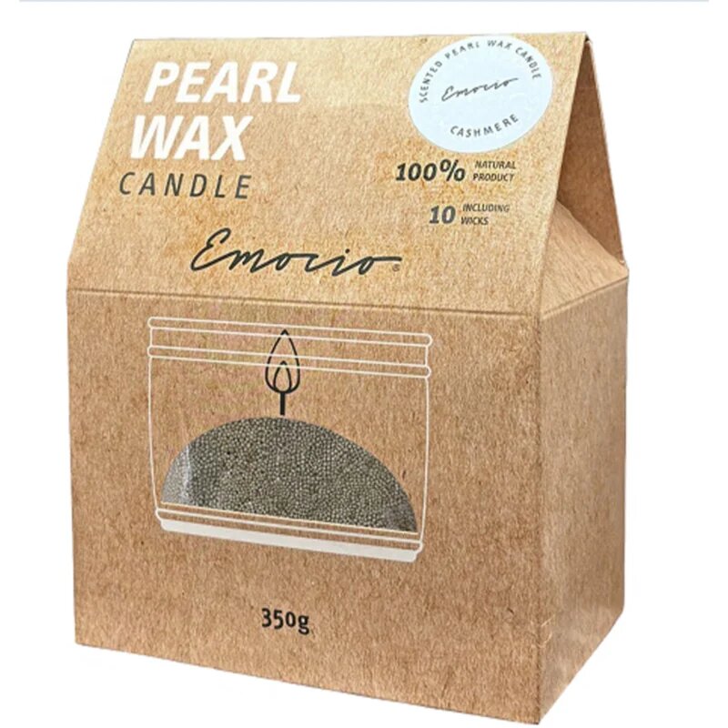 Emocio Pearl wax Cashmere Green dišeča sveča 350 g