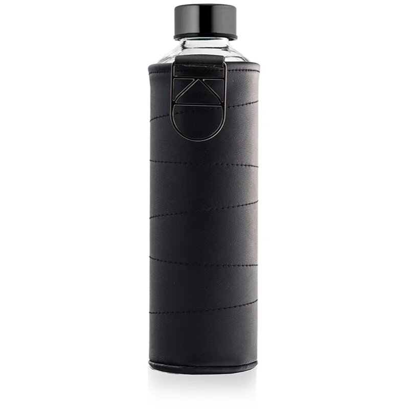 EQUA Mismatch Posoda za vodo + embalaža iz umetnega usnja barva Graphite 1 kos