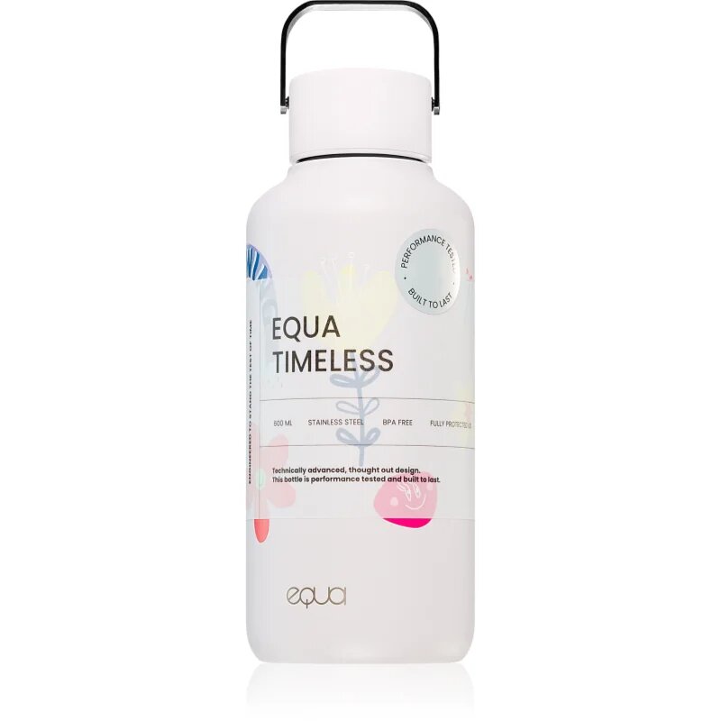 EQUA Timeless steklenica za vodo iz nerjavnega jekla majhna barva Flower Power 1 kos