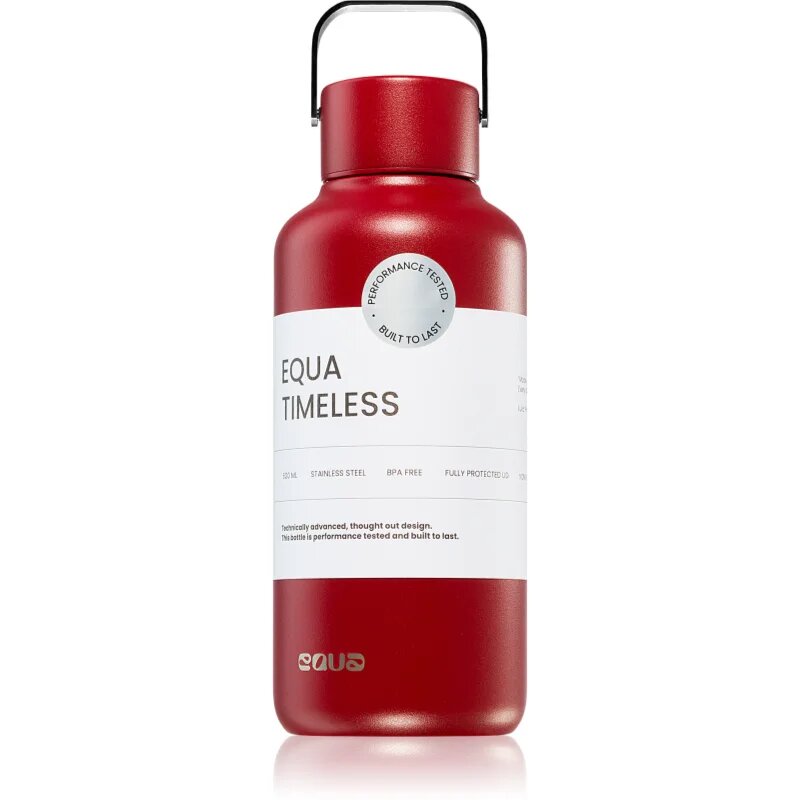 EQUA Timeless steklenica za vodo iz nerjavnega jekla majhna barva Wine Not 1 kos