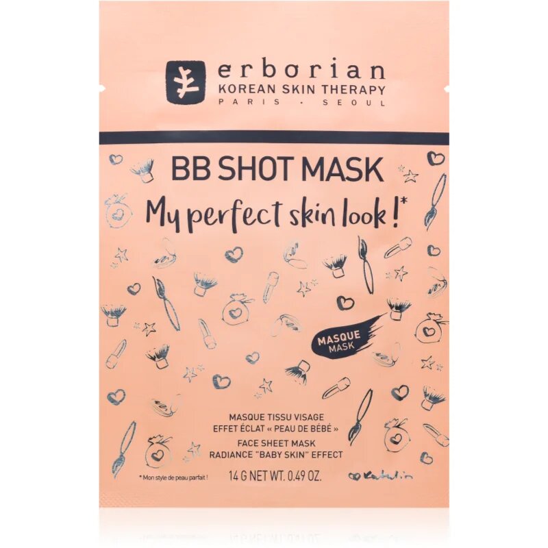Erborian BB Shot Mask maska iz platna s posvetlitvenim učinkom 14 g