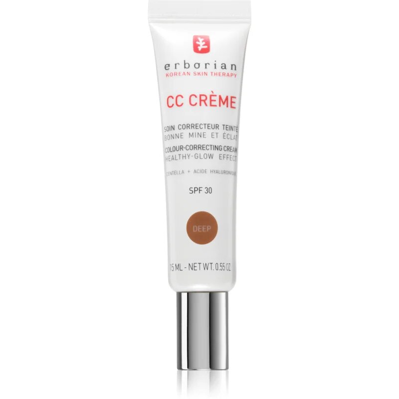 Erborian CC Crème Centella Asiatica CC krema za poenoten ten kože SPF 30 odtenek Deep 15 ml