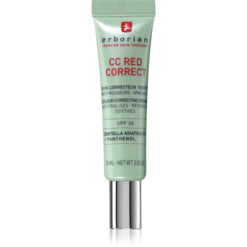 Erborian CC Red Correct CC krema proti rdečici na obrazu SPF 30 15 ml