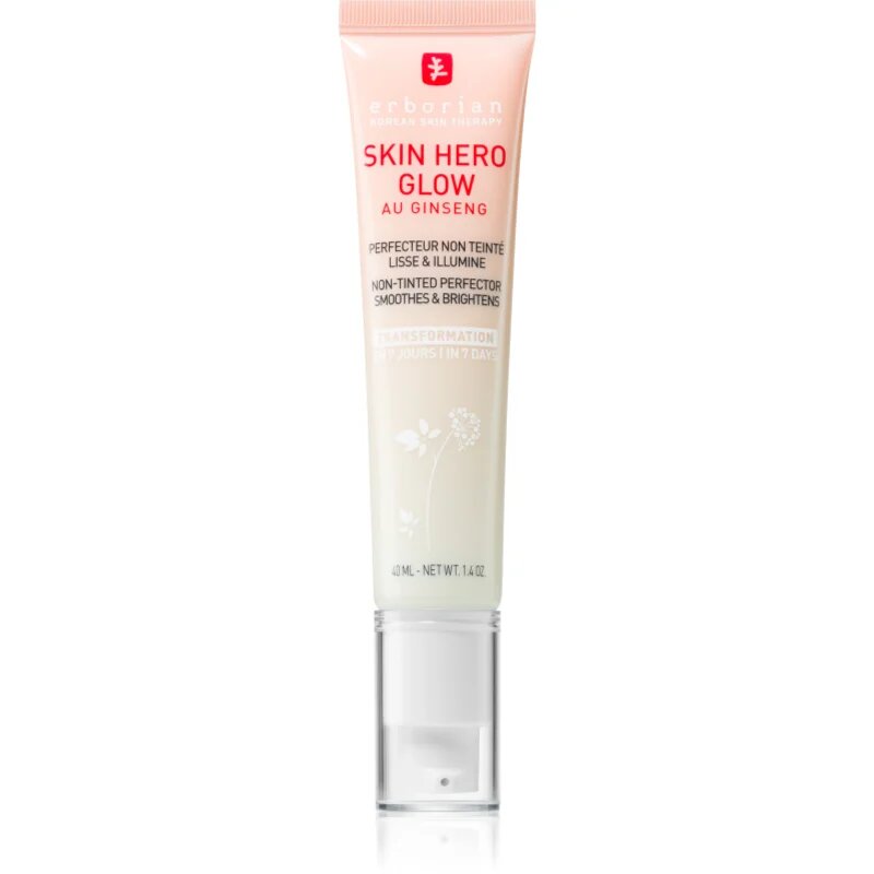 Erborian Skin Hero Glow Non-tinted Perfector lahka krema za obraz za osvetljevanje kože in hidratacijo 40 ml