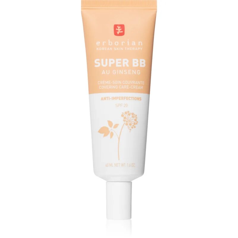 Erborian Super BB BB krema za brezhiben in enoten videz kože SPF 20 odtenek Dore 40 ml