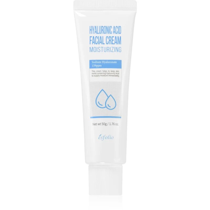 esfolio Hyaluronic Acid Moisturizing vlažilna krema za obraz s hialuronsko kislino 50 ml