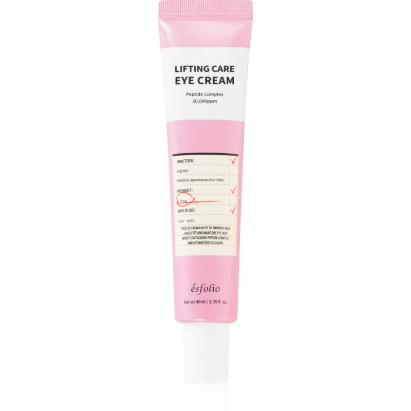 esfolio Lifting Care lifting krema za predel okoli oči s kolagenom 40 ml