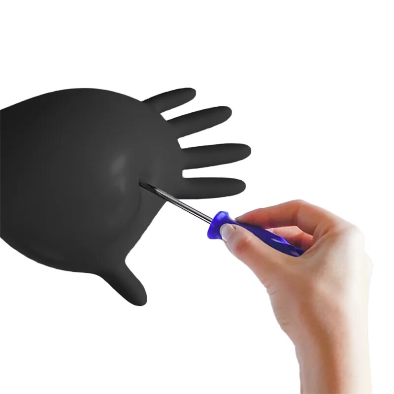 Espeon Nitril Ideal3 Black rokavice iz nitrila brez pudra velikost XL 100 kos