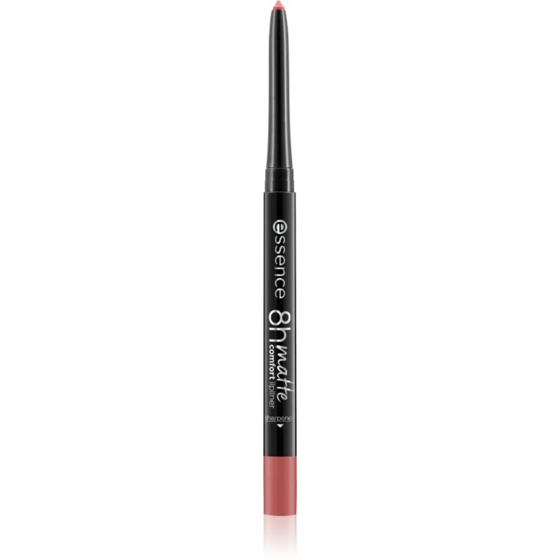 essence 8h Matte Comfort mat svinčnik za ustnice s šilčkom odtenek 20 Mauve Mirage 0.3 g