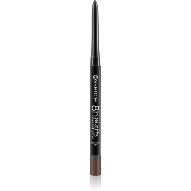 essence 8h Matte Comfort mat svinčnik za ustnice s šilčkom odtenek 22 Ash Attitude 0.3 g
