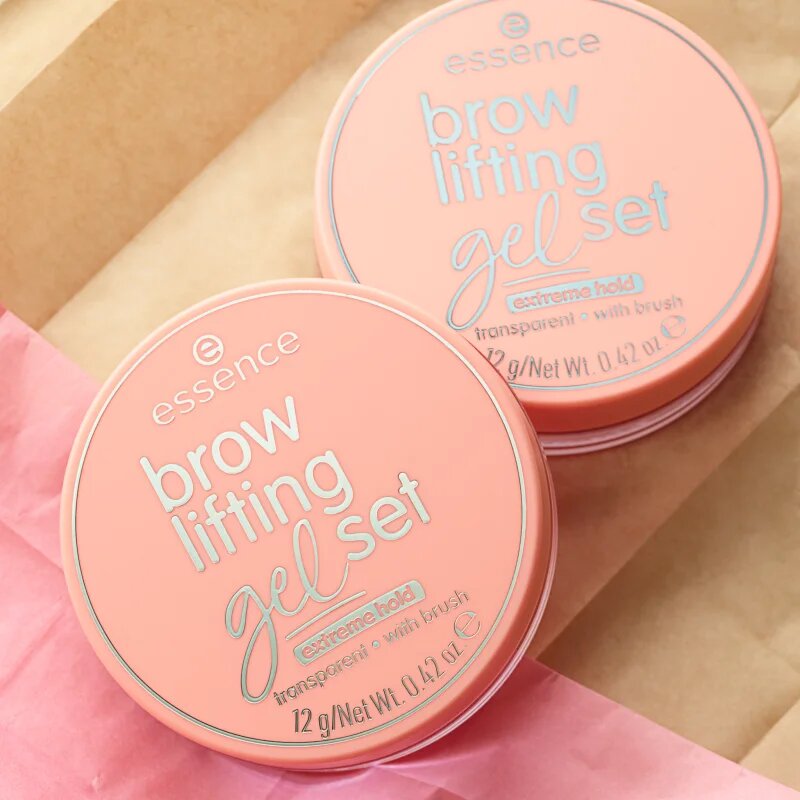 essence Brow Lifting Gel Set fiksacijski gel za obrvi s krtačko 12 g