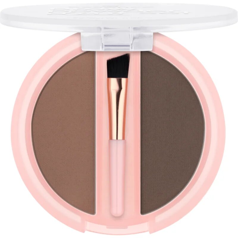 essence Brow Powder Duo set za obrvi odtenek 02 Medium 1.8 g