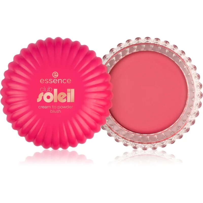 essence club SOLEIL kremasto rdečilo s pudrastim učinkom odtenek 01 Guava Sunset 8.5 g