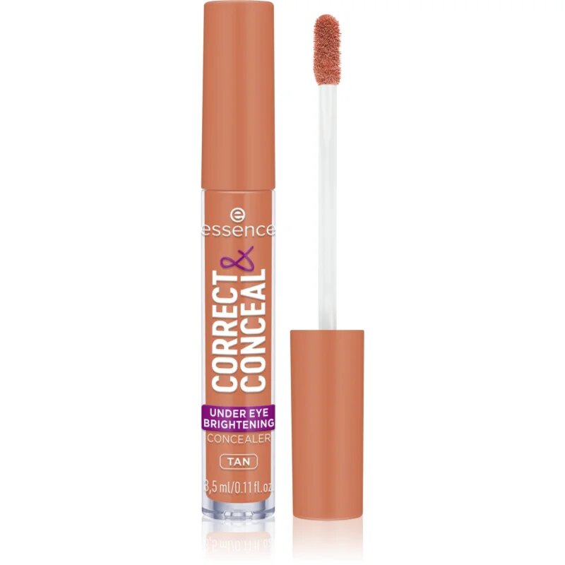 essence CORRECT & CONCEAL korektor in osvetljevalec proti podočnjakom odtenek 30 Tan 3 ml
