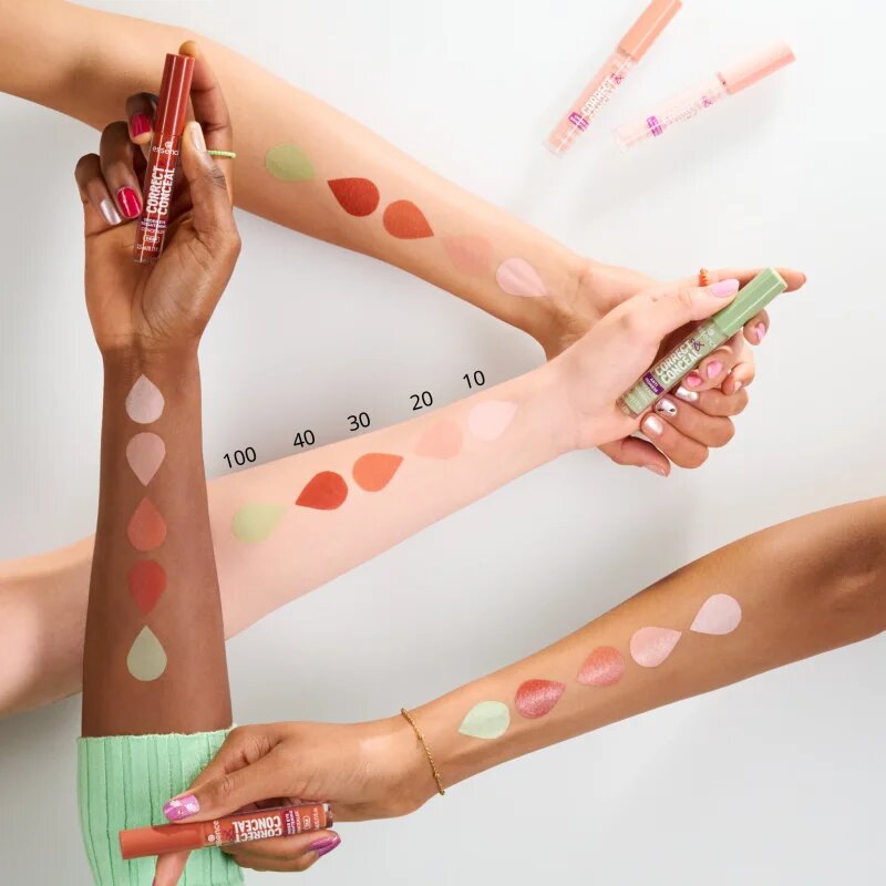 essence CORRECT & CONCEAL korektor in osvetljevalec proti podočnjakom odtenek 30 Tan 3 ml