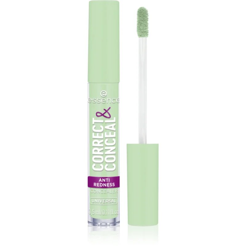 essence CORRECT & CONCEAL korektor proti rdečici odtenek 100 Universal 3.5 ml