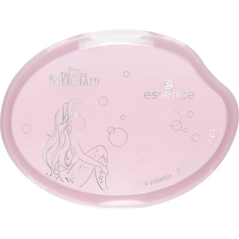essence Disney The Little Mermaid paleta za lica odtenek 01 The World Is My Oyster! 8.9 g