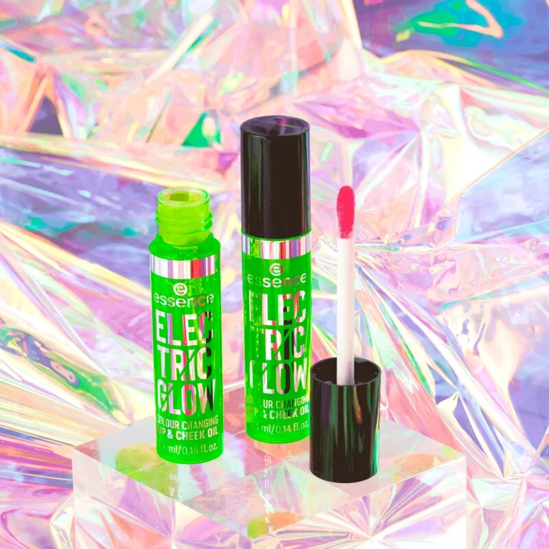 essence Electric Glow olje za ustnice in lica 4.4 ml