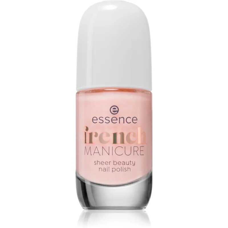 essence French MANICURE lak za nohte odtenek 01 - peach please! 8 ml