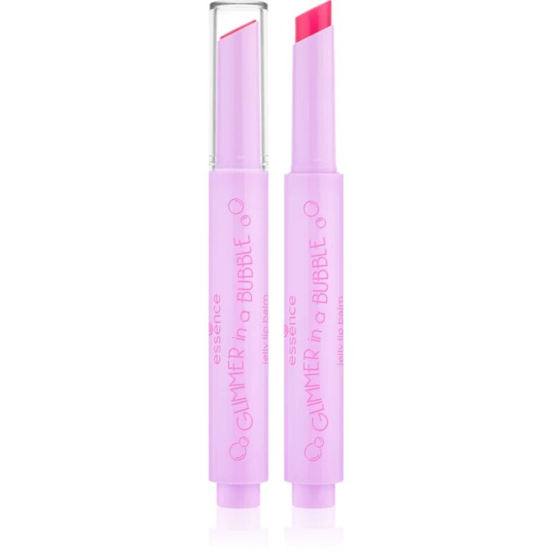 essence GLIMMER IN A BUBBLE balzam za ustnice za toniranje z gelasto teksturo odtenek 01 Chasing Bubbles 1.6 g