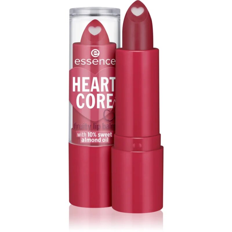 essence HEART CORE balzam za ustnice odtenek 01 Cherry 3 g