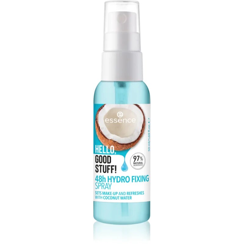 essence Hello Good Stuff! Coconut Water pršilo za fiksiranje 50 ml