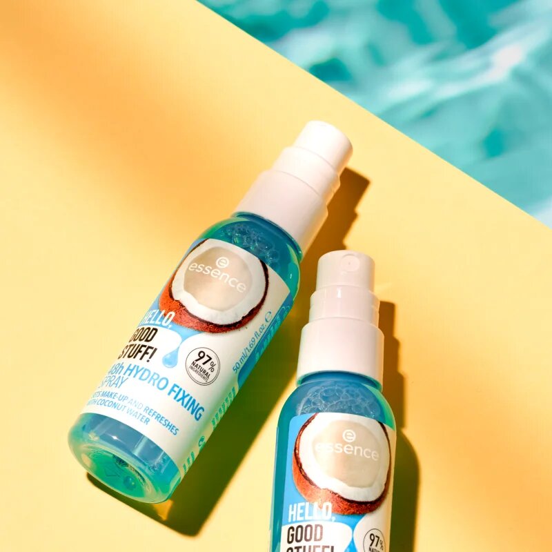 essence Hello Good Stuff! Coconut Water pršilo za fiksiranje 50 ml