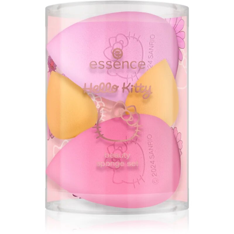 essence Hello Kitty gobica za tekoči puder 4 kos