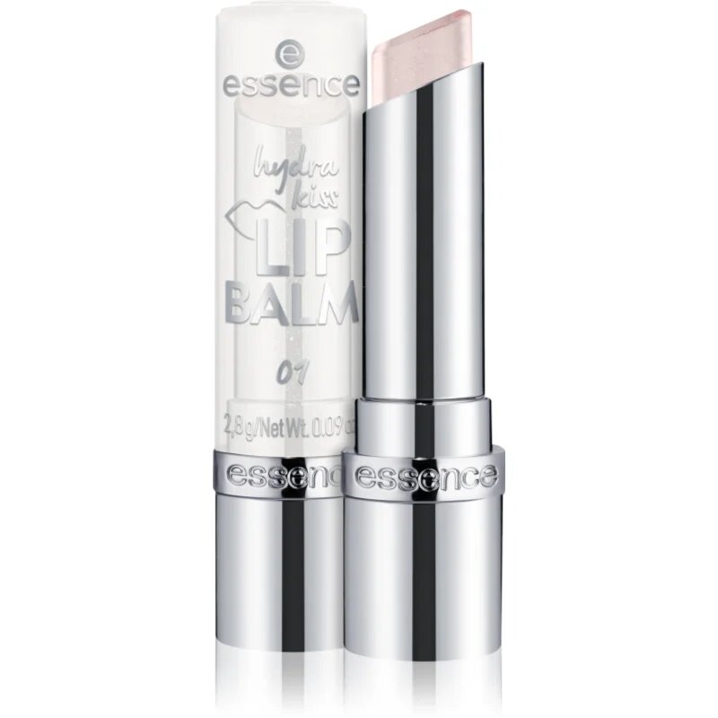 essence Hydra Kiss Lip Balm balzam za sijoče ustnice odtenek 01 Crystal Kiss 2.8 g