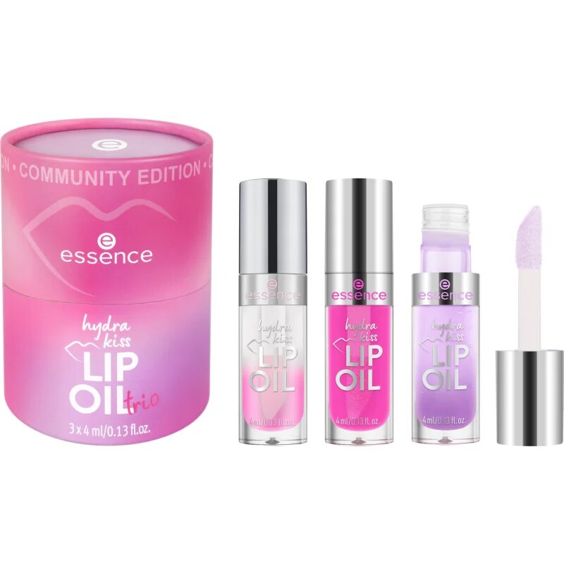 essence Hydra Kiss Lip Oil Trio set za ustnice