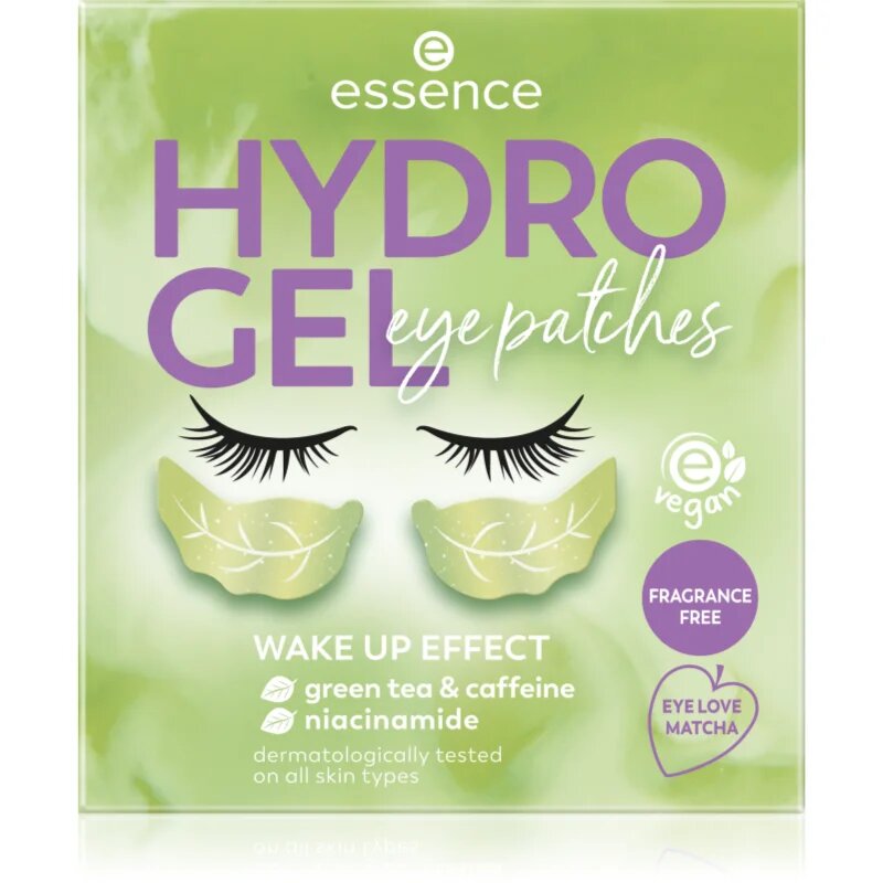 essence HYDRO GEL hidrogelna maska za predel okoli oči Eye Love Matcha 1 par