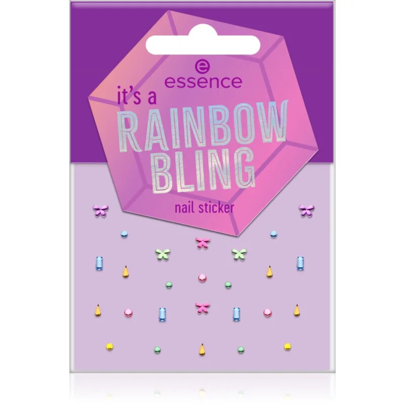 essence it's a RAINBOW BLING nalepke za nohte 27 kos