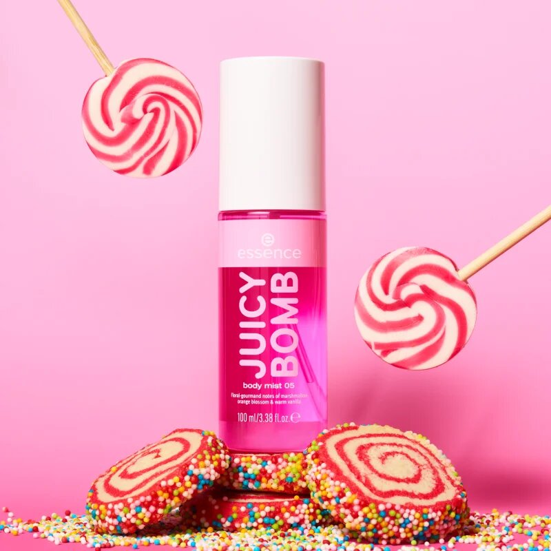 essence Juicy Bomb meglica za telo dišave 05 Sugar Swirl 100 ml