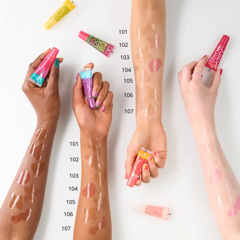 essence Juicy Bomb sijaj za ustnice odtenek 107 Glowy Gummy/colour changing 10 ml