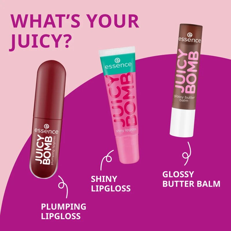 essence Juicy Bomb sijaj za ustnice z učinkom povečanja odtenek 01 Sweet Strawberry 2.6 ml