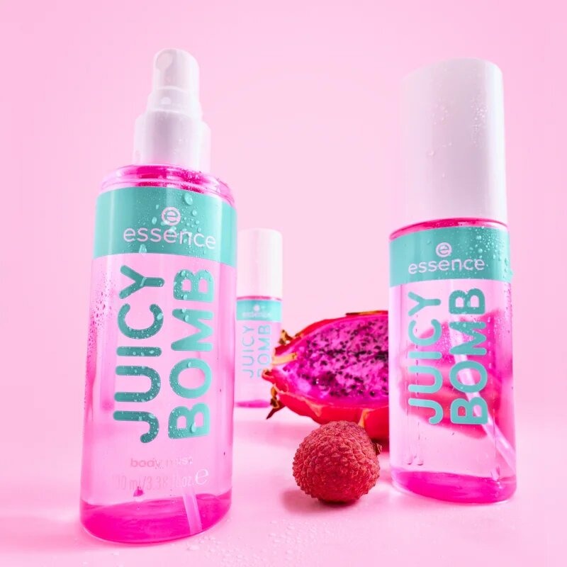 essence Juicy Bomb Tropical Drop meglica za telo za ženske dišave 106 Lychee Livin' 100 ml