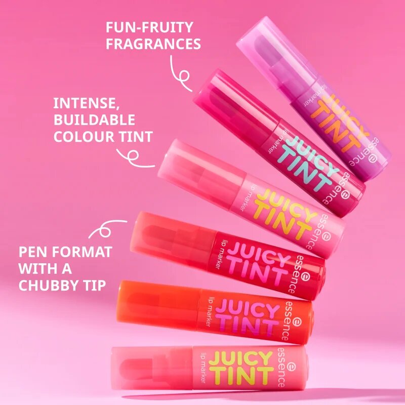 essence JUICY TINT flomaster za ustnice odtenek 01 Peach Pop 3.5 ml
