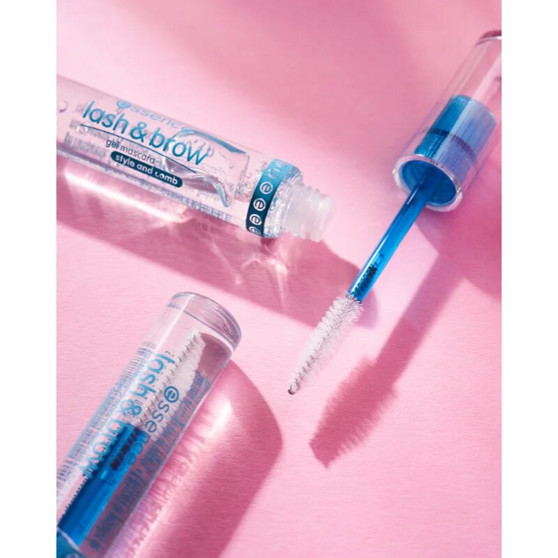 essence Lash & Brow gelasta maskara za trepalnice in obrvi 9 ml