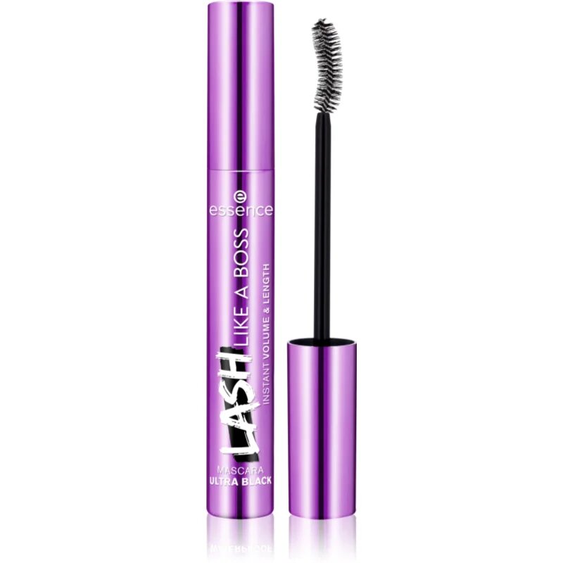 essence Lash Like a Boss maskara za volumen dolžino in ločevanje trepalnic odtenek Ultra Black 95 ml