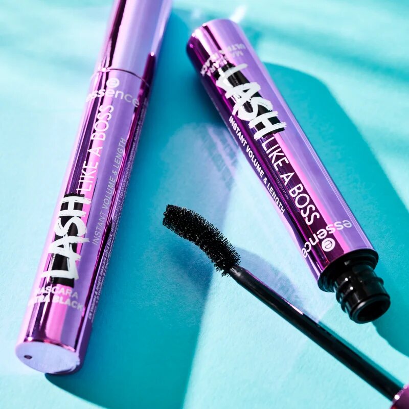 essence Lash Like a Boss maskara za volumen dolžino in ločevanje trepalnic odtenek Ultra Black 95 ml