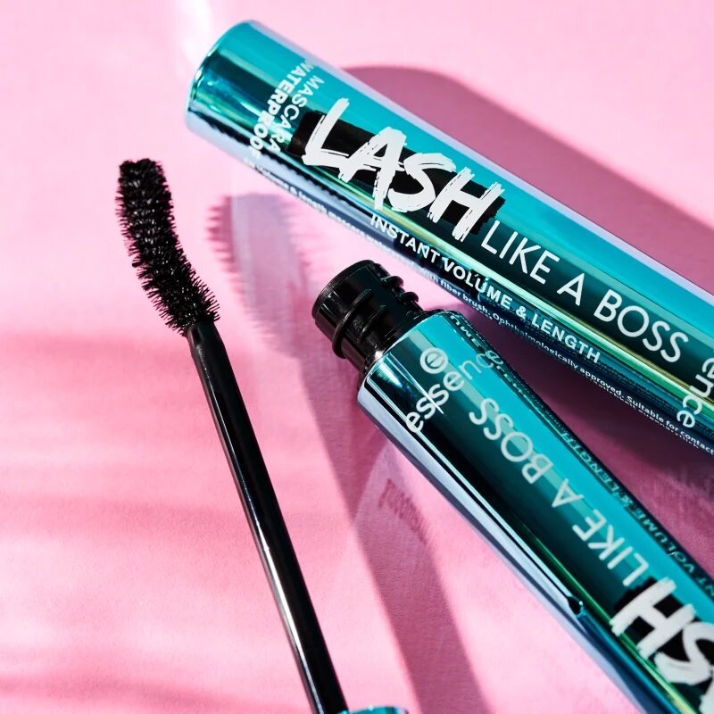 essence Lash Like a Boss podaljševalna maskara za polne trepalnice vodoodporna odtenek Black 95 ml