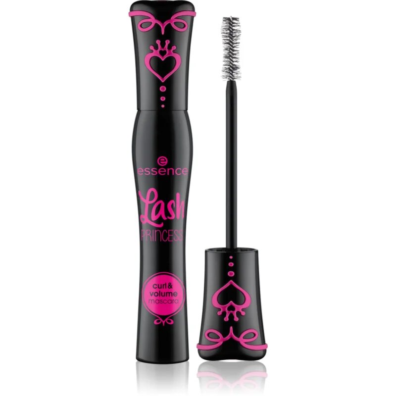 essence Lash PRINCESS maskara za volumen in privihanje trepalnic odtenek Black 12 ml