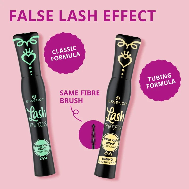 essence Lash PRINCESS TUBING maskara z učinkom umetnih trepalnic odtenek 01 Black 12 ml